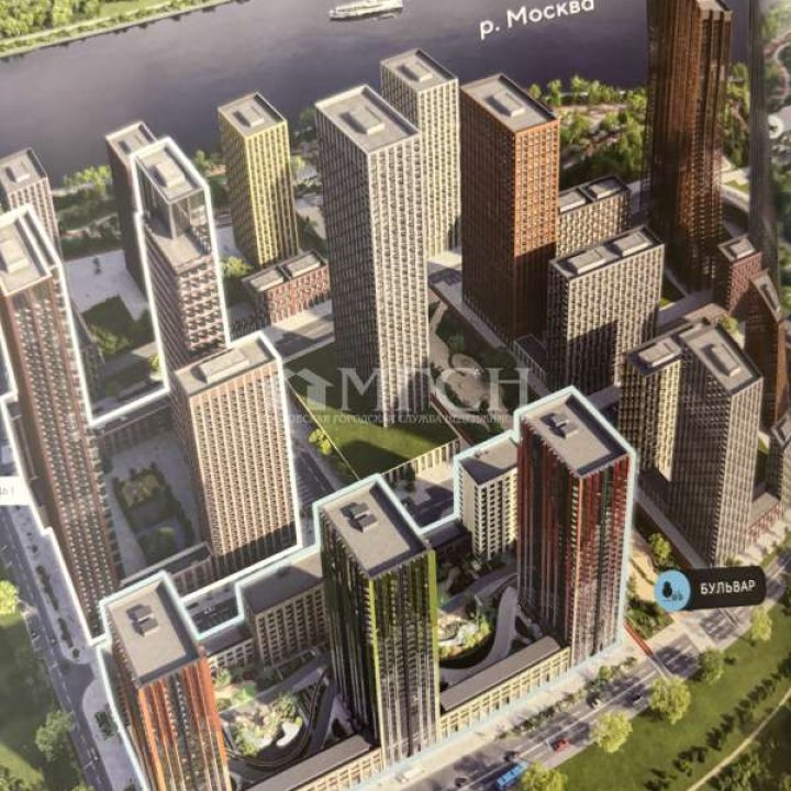 Продаётся двухкомнатная квартира у м.Москворечье. Москва, Шэйдс оф Блю, улица Борисовские Пруды, 1